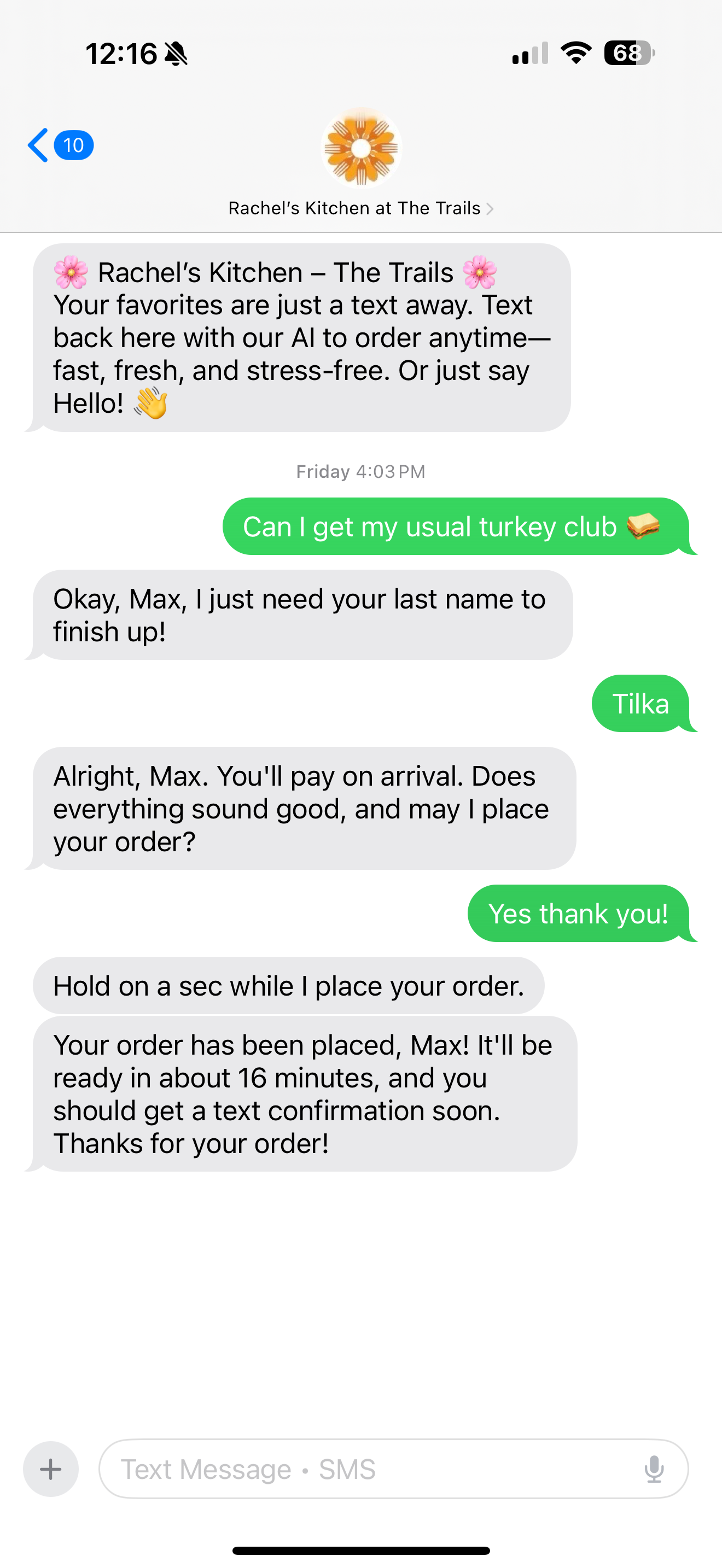 Phone text